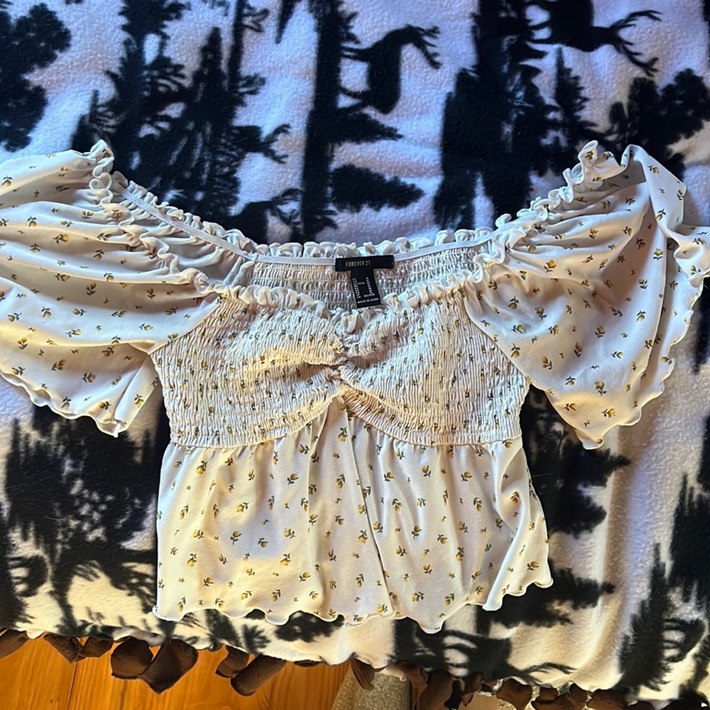 Forever 21 White Blouse